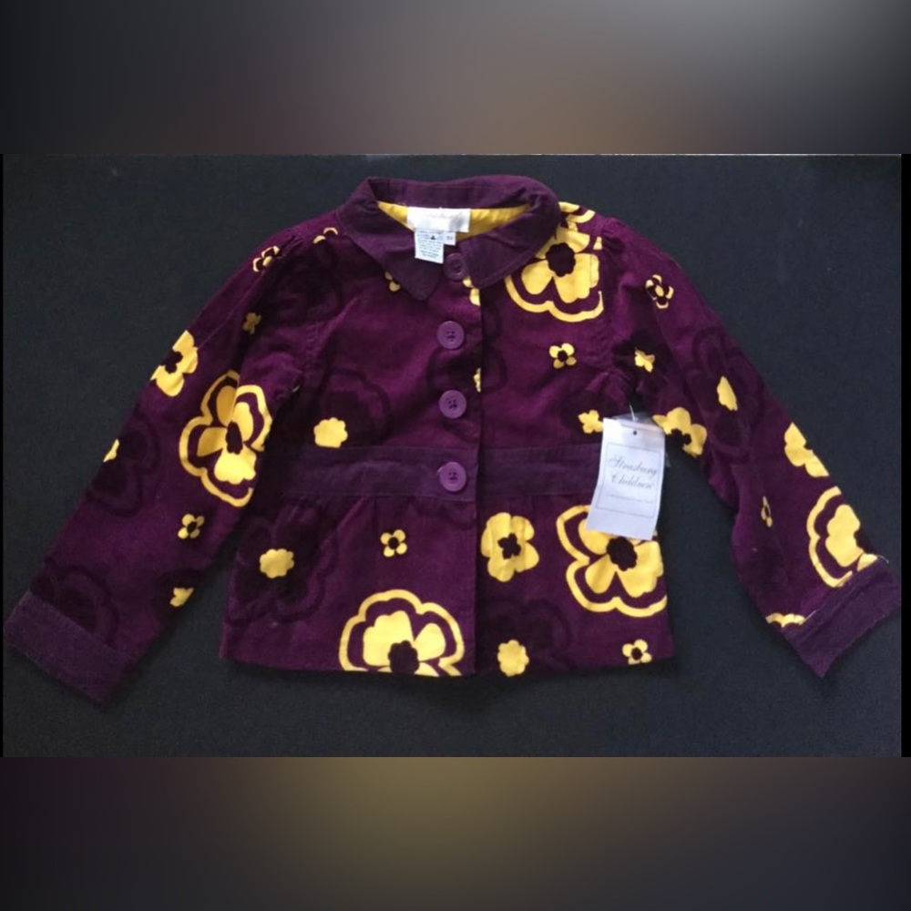 Strasburg Little Girls Size 5Y Corduroy Jacket